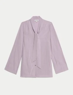 Jaeger Tie Neck Button Through Blouse 25 Jaeger Tie Neck Button Through Blouse -Marks and Spencer Shop tie neck button through blouse 11