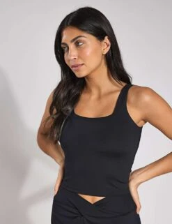 Girlfriend Collective Tommy Tank Square Neck Vest Top -Marks and Spencer Shop tommy tank square neck vest top 7