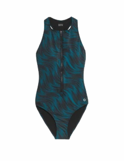 Tummy Control Printed Zip Up Swimsuit -Marks and Spencer Shop tummy control printed zip up swimsuit