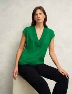 V-Neck Cap Sleeve Blouse -Marks and Spencer Shop v neck cap sleeve blouse 6