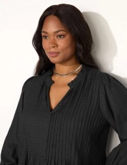 V-Neck Pintuck Tunic -Marks and Spencer Shop v neck pintuck tunic 10