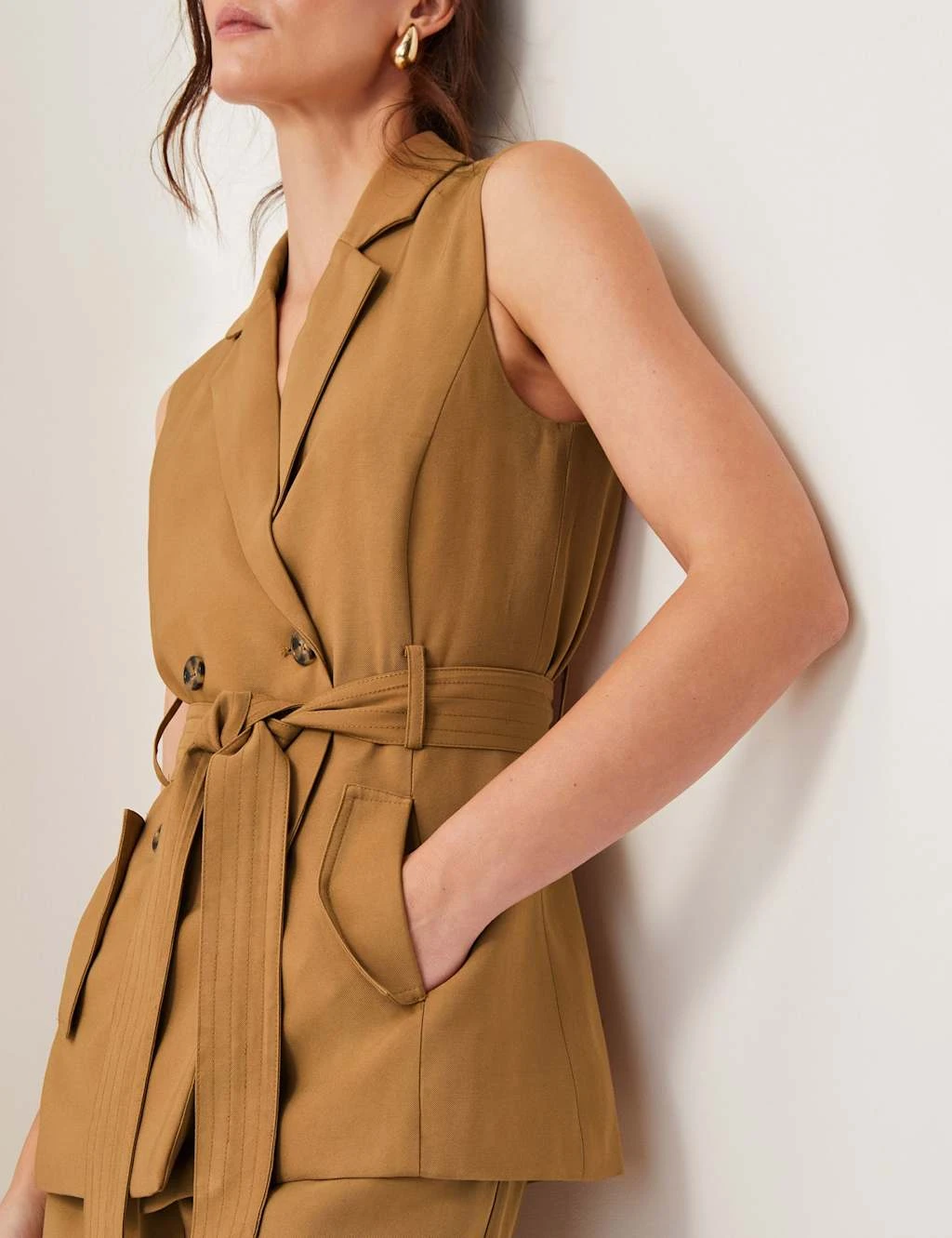 MONSOON V-Neck Tie Detail Waistcoat 9 MONSOON V-Neck Tie Detail Waistcoat - Image 7