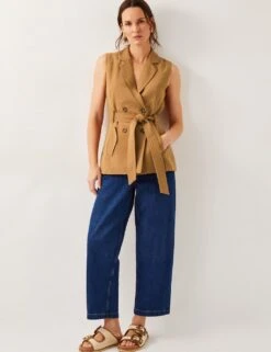 MONSOON V-Neck Tie Detail Waistcoat 20 MONSOON V-Neck Tie Detail Waistcoat -Marks and Spencer Shop v neck tie detail waistcoat 8