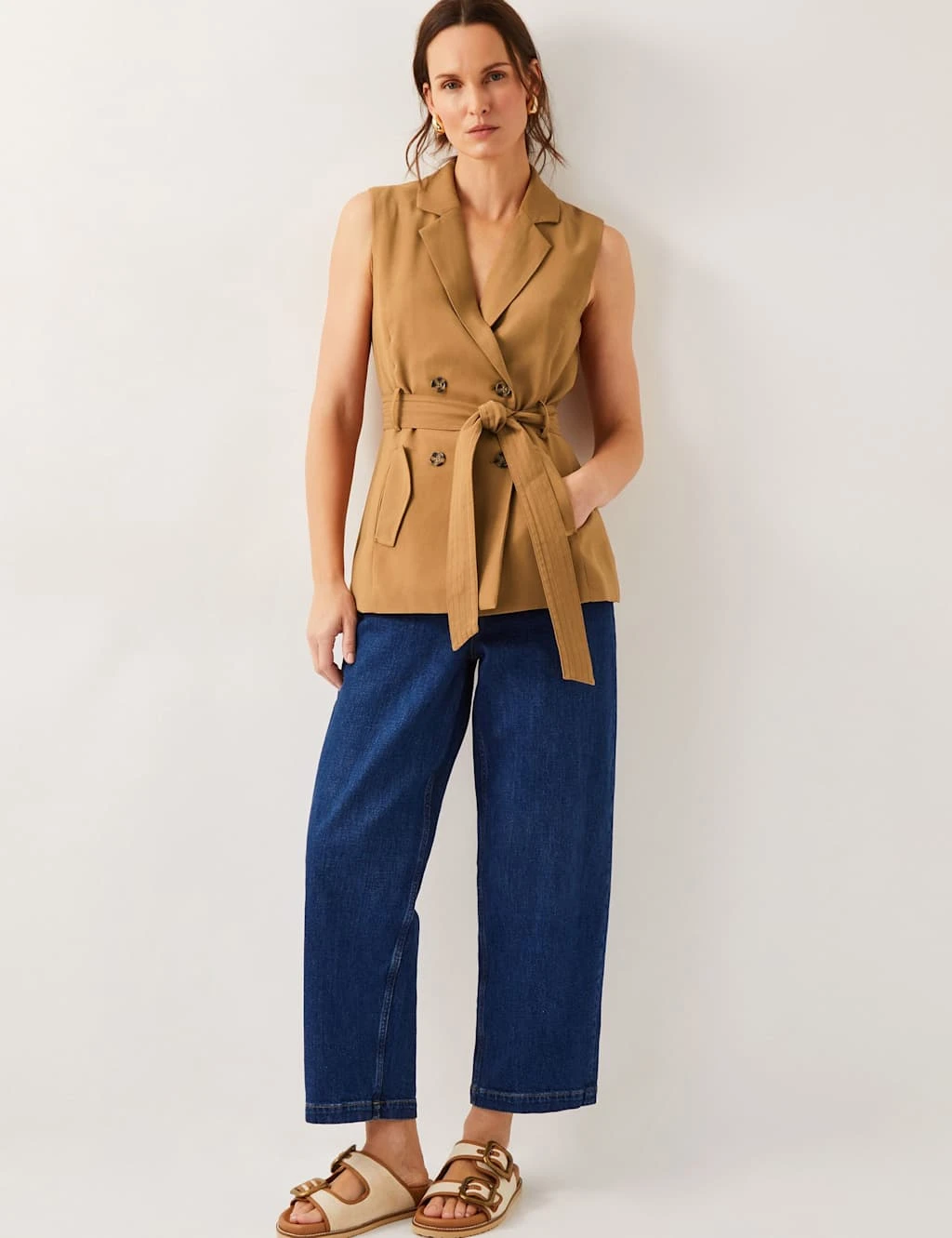 MONSOON V-Neck Tie Detail Waistcoat 11 MONSOON V-Neck Tie Detail Waistcoat - Image 9