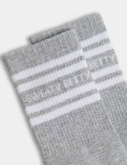 Sweaty Betty Varsity Slogan Cotton Rich Socks -Marks and Spencer Shop varsity slogan cotton rich socks 3