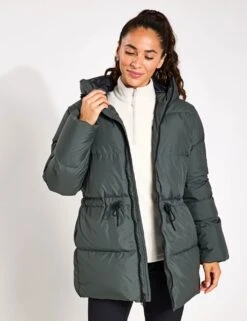 Jack Wolfskin Kirschallee Waisted Hooded Puffer Jacket 35 Jack Wolfskin Kirschallee Waisted Hooded Puffer Jacket -Marks and Spencer Shop waisted hooded puffer jacket 5