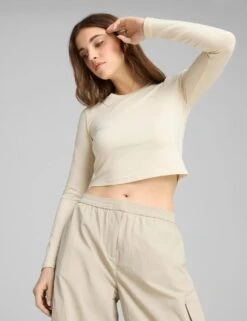Puma Wardrobe Ess Cotton Rich Crop Top -Marks and Spencer Shop wardrobe ess cotton rich crop top 6