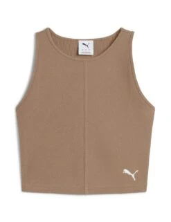 Puma Wardrobe Ess Cotton Rich Crop Vest Top -Marks and Spencer Shop wardrobe ess cotton rich crop vest top 7