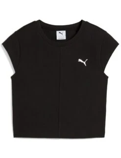 Puma Wardrobe Ess Cotton Rich Rib Crop T-Shirt -Marks and Spencer Shop wardrobe ess cotton rich rib crop t shirt 5