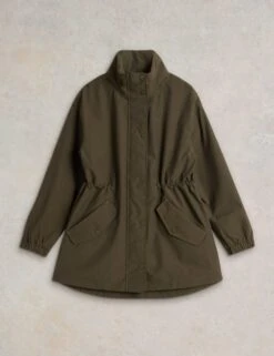 WHITE STUFF Waterproof Funnel Neck Raincoat -Marks and Spencer Shop waterproof funnel neck raincoat 10