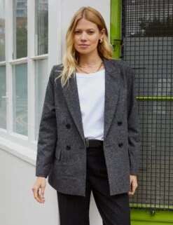 Wool Blend Tailored Blazer -Marks and Spencer Shop wool blend tailored blazer 6