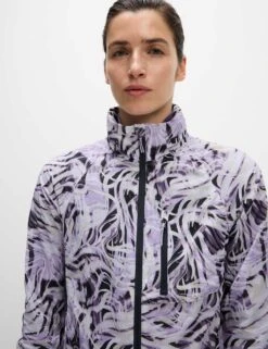 Woven Stormwear™ Printed Funnel Neck Running Jacket -Marks and Spencer Shop woven stormwear printed funnel neck running jacket 11