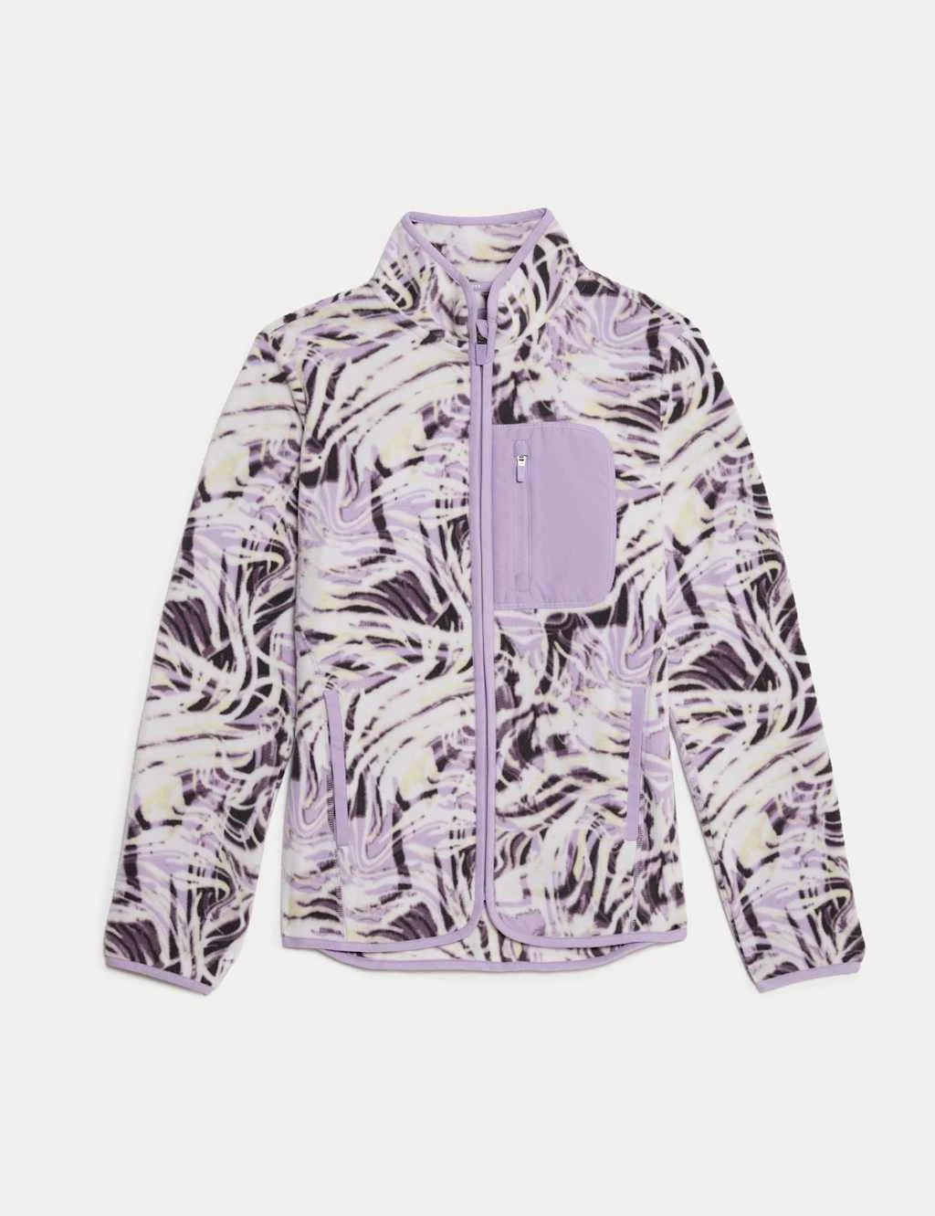 Thermal Printed Zip Up Funnel Neck Fleece 9 Thermal Printed Zip Up Funnel Neck Fleece - Image 7