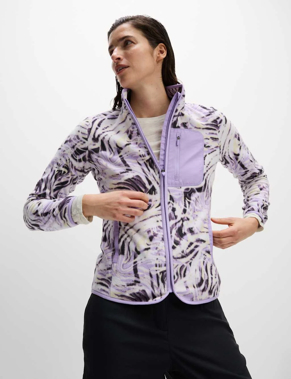 Thermal Printed Zip Up Funnel Neck Fleece 12 Thermal Printed Zip Up Funnel Neck Fleece - Image 10